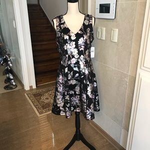 Signature by Robbie Bee Flower Print Dress NWT